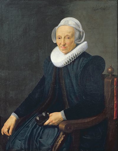 Retrato de uma mulher idosa, 1624 de Nicolaes Eliasz